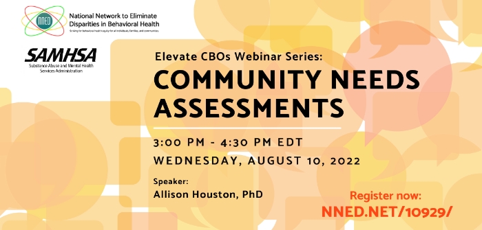 Elevate CBOs: Community Needs Assessments